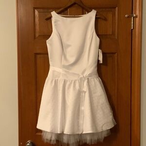 Jessica McClintock/Gunne Sax Dress, Sz 7/8, White, NWT, Vintage